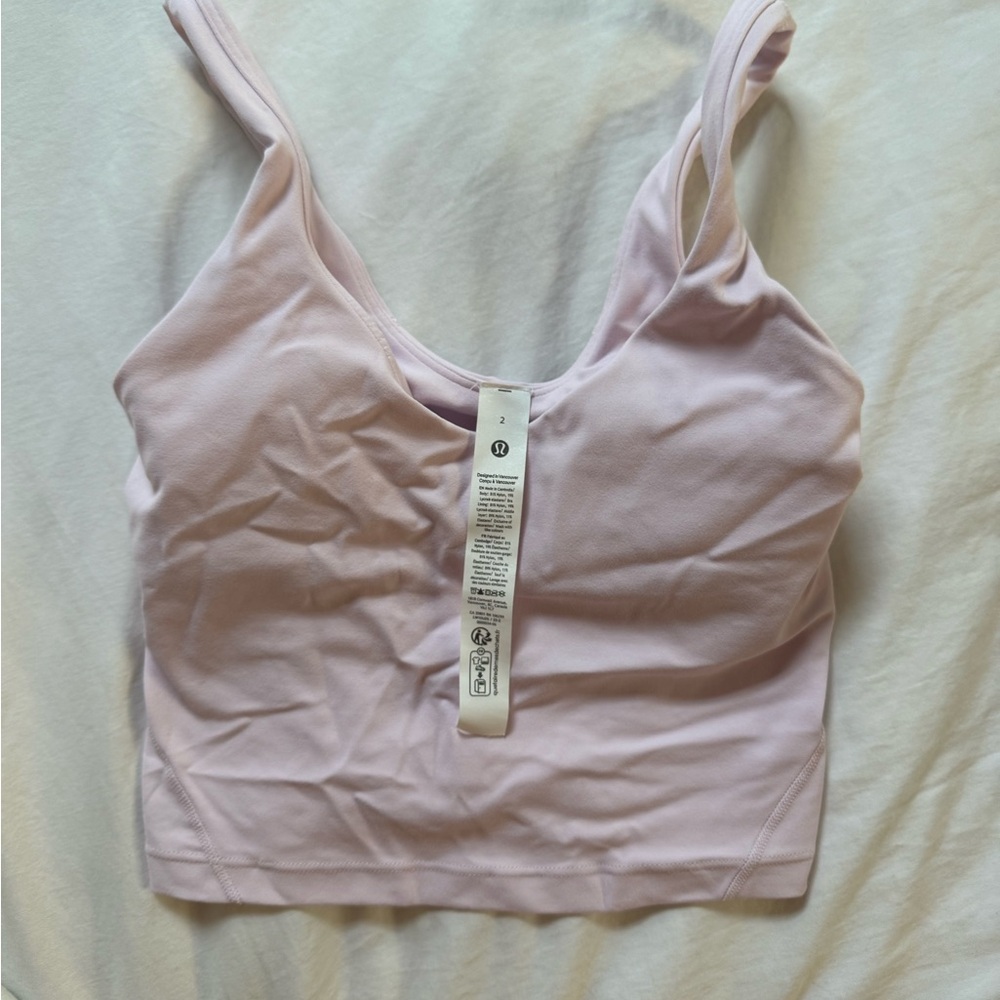 lululemon athletica Light Pink Crop Tank- Align